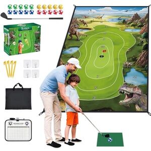Kids👦🏻👧🏻Complete Interactive🦕Dinosaur🦖MiniGolf⛳️Set 4 Indoor/OutdoorFun🤩